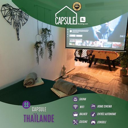 Capsule Thailande I Sauna I Balneo I Console I Jeux En Bois I Cinema I Cour Interieure Trith-Saint-Leger Екстер'єр фото